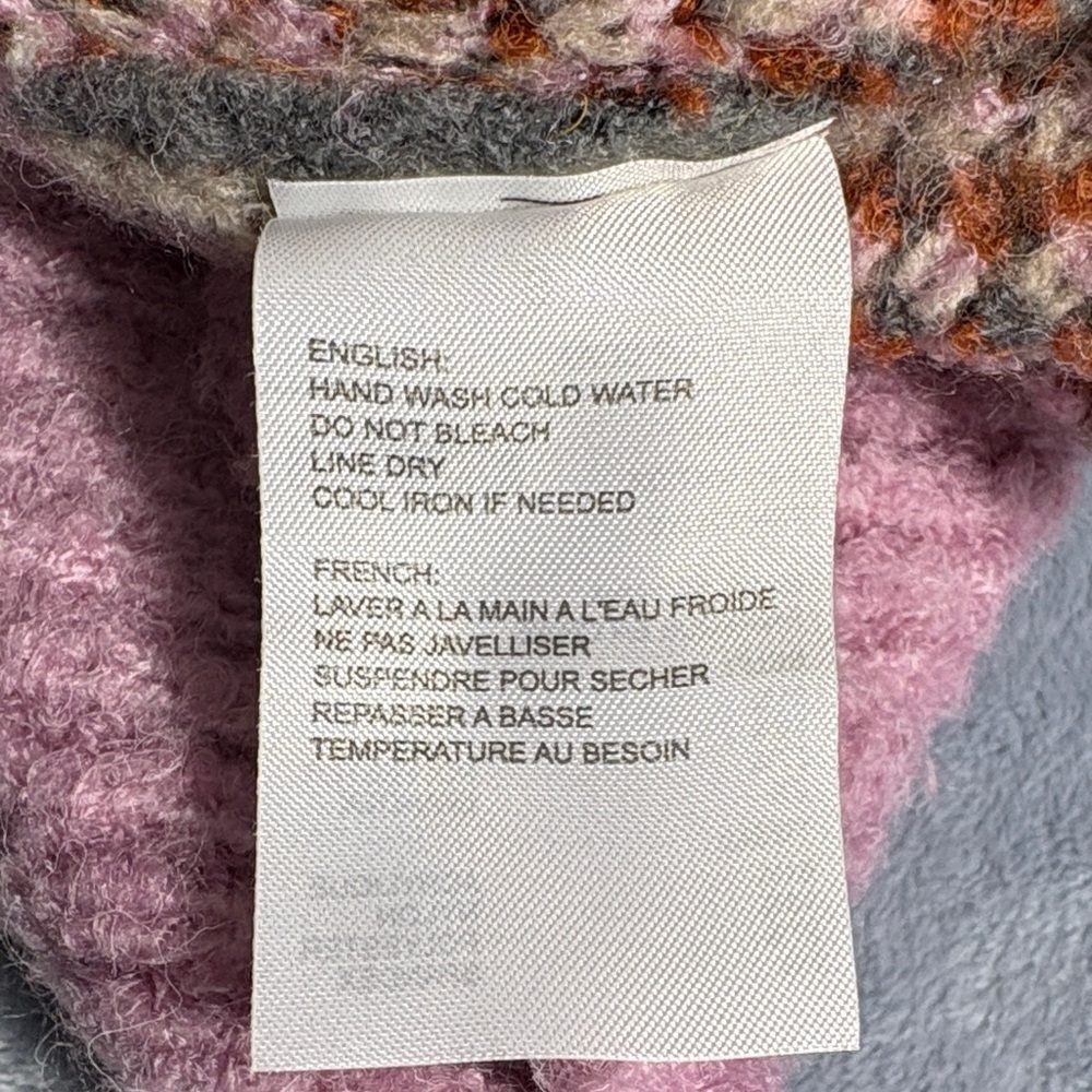 Elodie Pink and Gray Patterned Crewneck Sweater - Picture 7 of 7